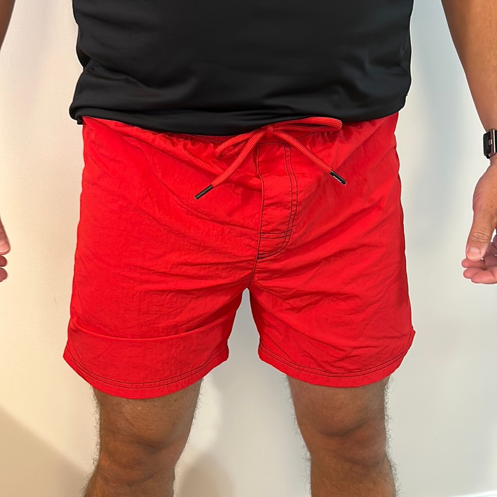 Red men’s Diesel swim short